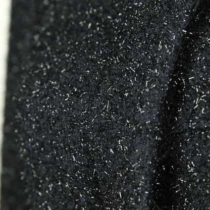 Chanel Shaggy Knit Tunic Dress P46951 34 Black Ladies Used