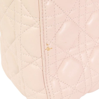 Christian DIOR Lady Dior Cannage 2way Handbag Shoulder Bag Cal44550 Pink Ladies