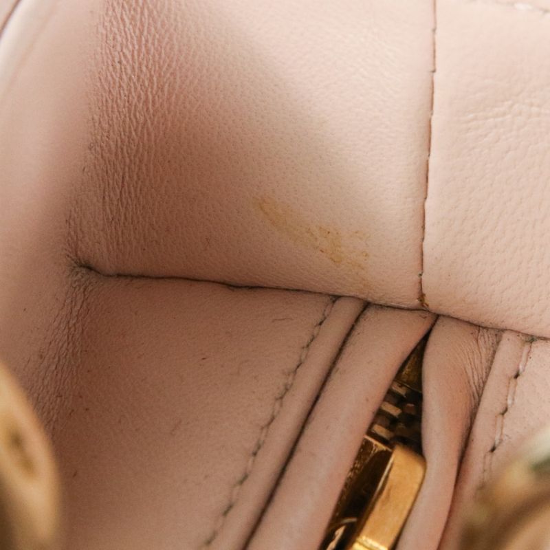 Christian DIOR Lady Dior Cannage 2way Handbag Shoulder Bag Cal44550 Pink Ladies