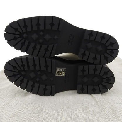 22AW Hermes FUJI Leather Long Boots 37 24cm (9.45in) Equivalent White Women's