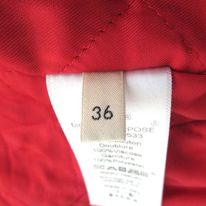 Good Celine Phoebe Period Lamb Leather Padded Biker Riders Jacket Size 36 Navy