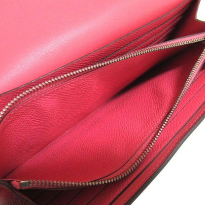 Hermes Vaux Epson Constance Long Wallet Long Wallet Engraved A Rose Azalee
