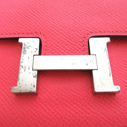 Hermes Vaux Epson Constance Long Wallet Long Wallet Engraved A Rose Azalee