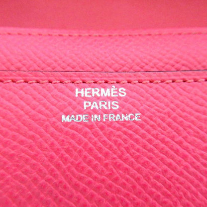 Hermes Vaux Epson Constance Long Wallet Long Wallet Engraved A Rose Azalee