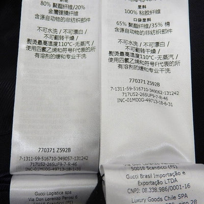 24SS Gucci Tailored Jacket And Slacks Pants Formal Suit Setup 770371 46 Dark