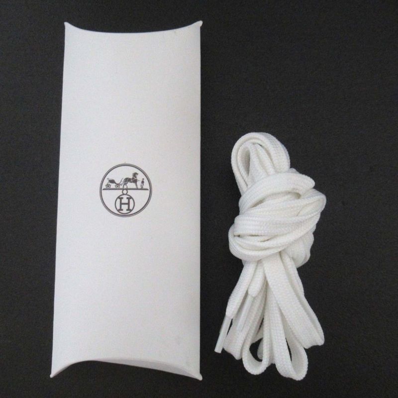 Hermes Fresh Nylon And Leather Lace-up Short Boots Size 37 Equivalent To 24cm