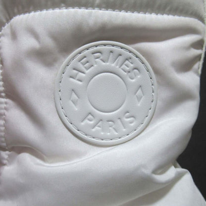 Hermes Fresh Nylon And Leather Lace-up Short Boots Size 37 Equivalent To 24cm