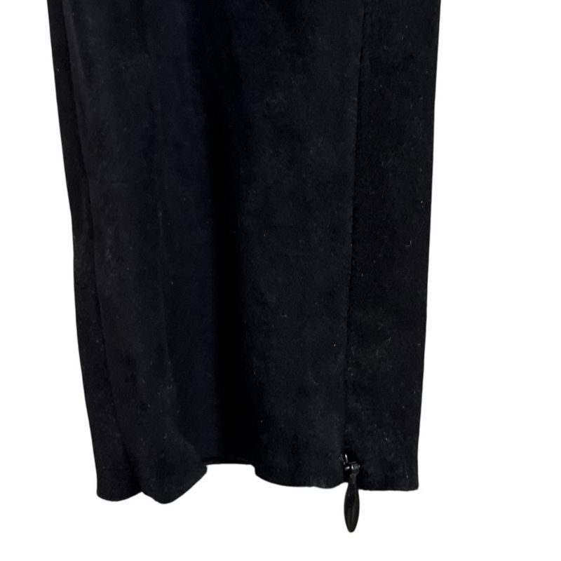 20b Chanel Lambskin Suede Coco Mark Skinny Pants P64980 36 Black Ladies Used