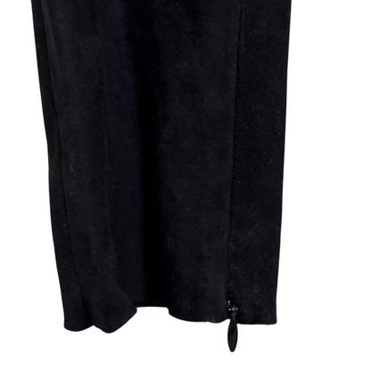20b Chanel Lambskin Suede Coco Mark Skinny Pants P64980 36 Black Ladies Used