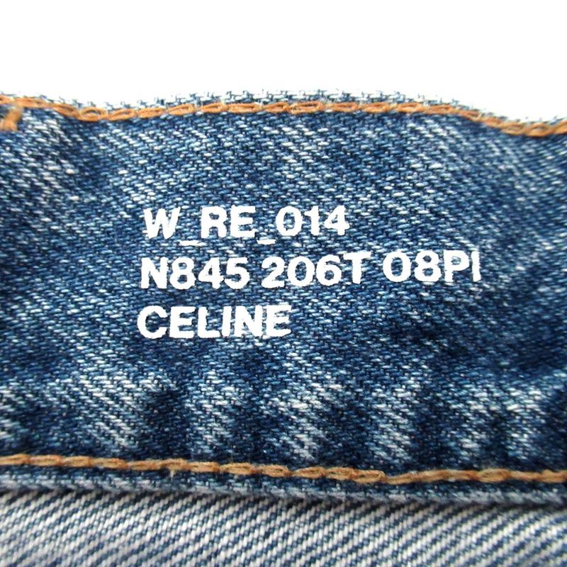 Celine Wesley Low Rise Jeans Cut Off Denim Pants W_re_014 N845 206t 08pi W26