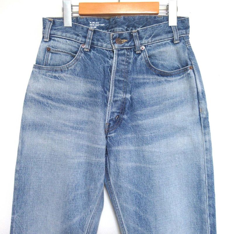Celine Wesley Low Rise Jeans Cut Off Denim Pants W_re_014 N845 206t 08pi W26
