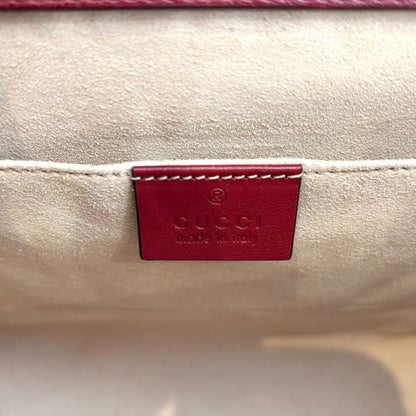 Gucci Diana Small Bamboo Handle Leather 2way Tote Bag Shoulder Bag 660195 Red