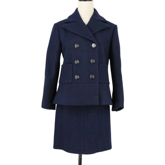 Chanel Coco Mark Button Double Jacket Skirt Setup P59157/p59069 Upper 34 Lower