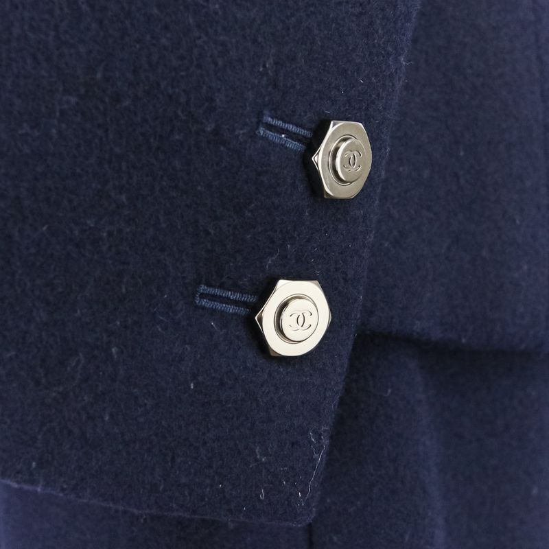 Chanel Coco Mark Button Double Jacket Skirt Setup P59157/p59069 Upper 34 Lower