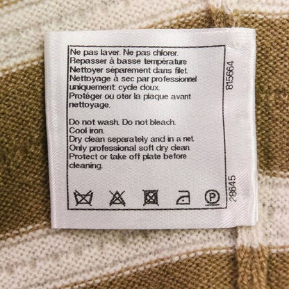 Chanel Cashmere Striped Long Knit Cardigan Tank Top Ensemble P51680/p51639 Size