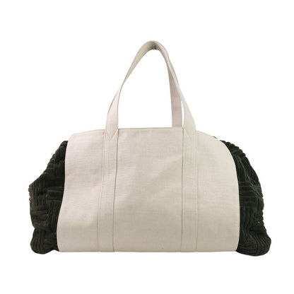 Bottega Veneta Canvas Mix Jacquard Travel Bag Boston Bag 709442 Green Men