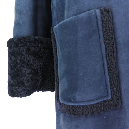 Good Chanel P59 18-19aw Prêt-À-Porter Collection Mouton Coat P59385 Size 38