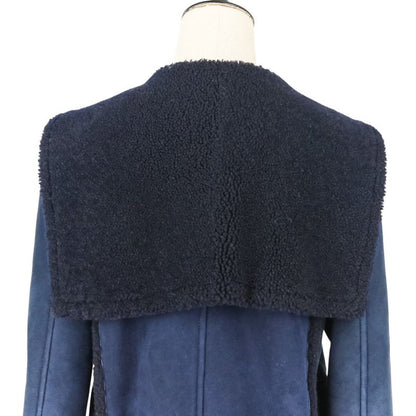 Good Chanel P59 18-19aw Prêt-À-Porter Collection Mouton Coat P59385 Size 38