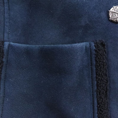 Good Chanel P59 18-19aw Prêt-À-Porter Collection Mouton Coat P59385 Size 38