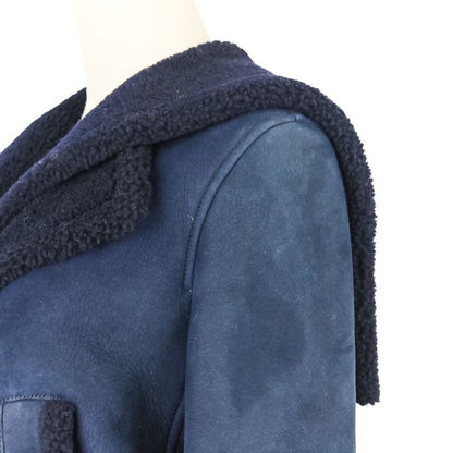 Good Chanel P59 18-19aw Prêt-À-Porter Collection Mouton Coat P59385 Size 38