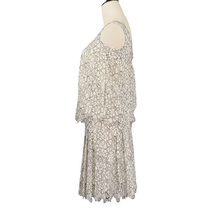 Unused Chanel 16c Camellia Lace Blouse Skirt Setup P53157/p53158 Size 34 White