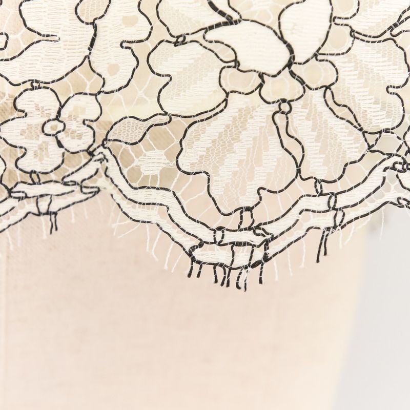 Unused Chanel 16c Camellia Lace Blouse Skirt Setup P53157/p53158 Size 34 White