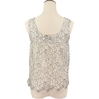 Unused Chanel 16c Camellia Lace Blouse Skirt Setup P53157/p53158 Size 34 White