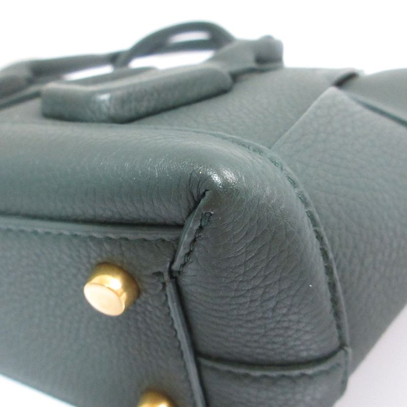 Good Bottega Veneta Mini the Arco 2way Handbag Shoulder Bag 600606 Green Ladies