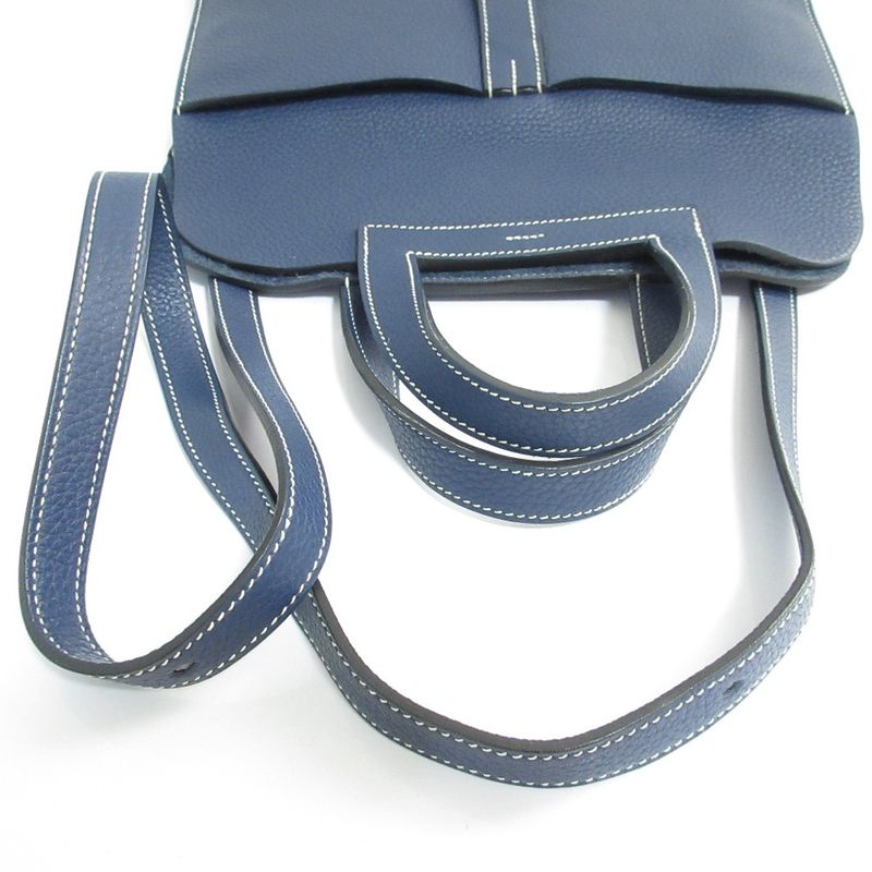 Hermes Arsan 31 Taurillon Clemence 3way Handbag Crossbody One Shoulder Bag Navy