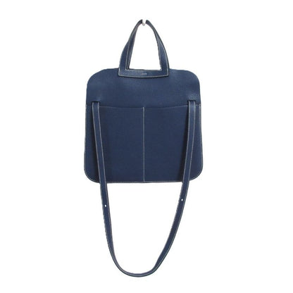 Hermes Arsan 31 Taurillon Clemence 3way Handbag Crossbody One Shoulder Bag Navy