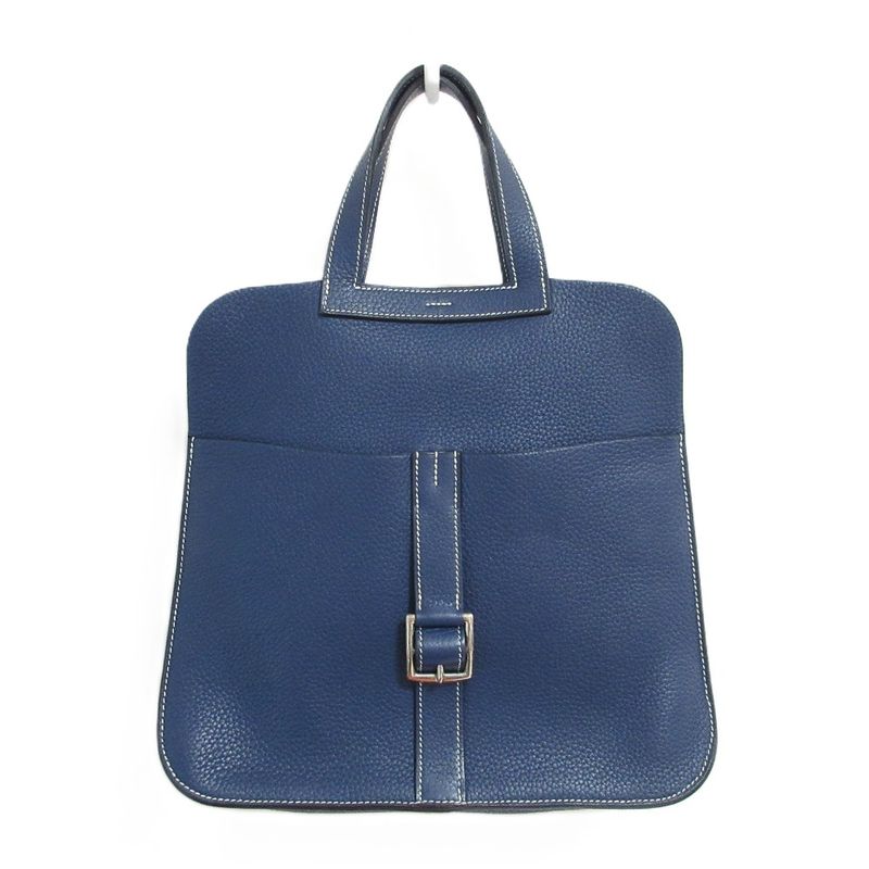 Hermes Arsan 31 Taurillon Clemence 3way Handbag Crossbody One Shoulder Bag Navy