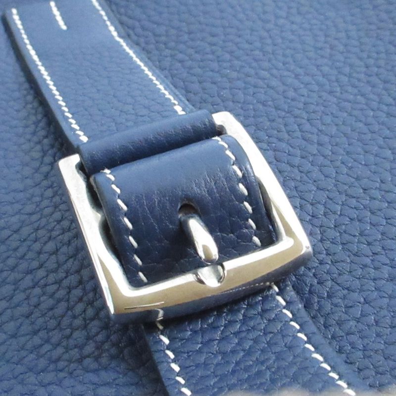 Hermes Arsan 31 Taurillon Clemence 3way Handbag Crossbody One Shoulder Bag Navy