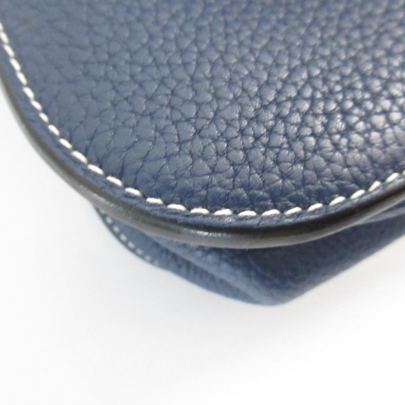 Hermes Arsan 31 Taurillon Clemence 3way Handbag Crossbody One Shoulder Bag Navy