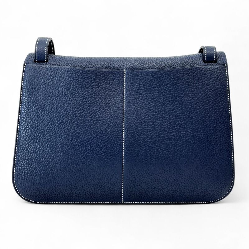 Hermes Arsan 31 Taurillon Clemence 3way Handbag Crossbody One Shoulder Bag Navy