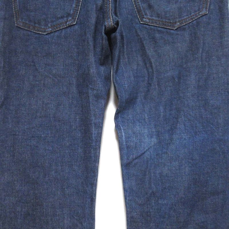 Hermes Leather Patches Serie Button Denim Pants Jeans Size 40 Indigo Blue Mens