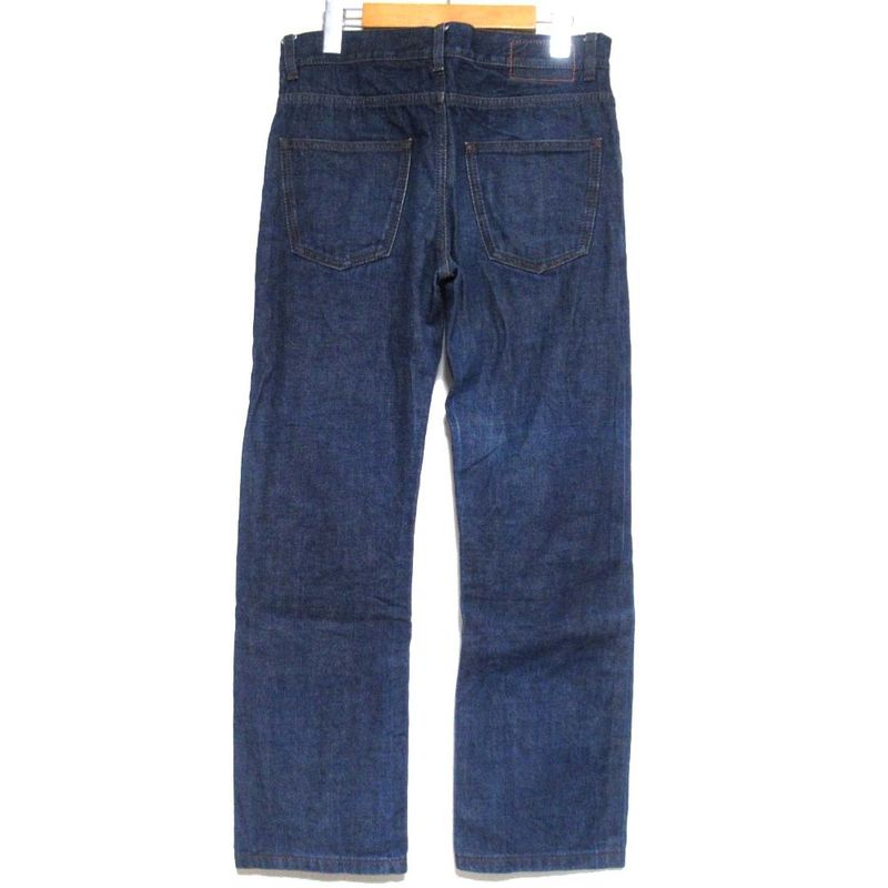 Hermes Leather Patches Serie Button Denim Pants Jeans Size 40 Indigo Blue Mens