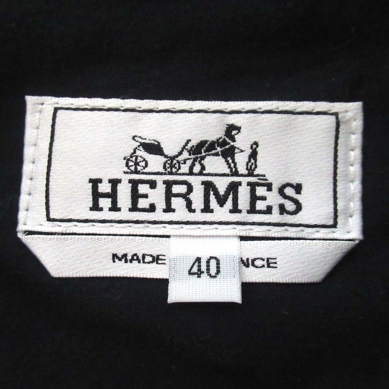 Hermes Leather Patches Serie Button Denim Pants Jeans Size 40 Indigo Blue Mens