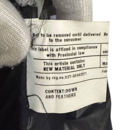 Good Prada Triangle Logo Plate Down Jacket Size 48 Navy Men's Used