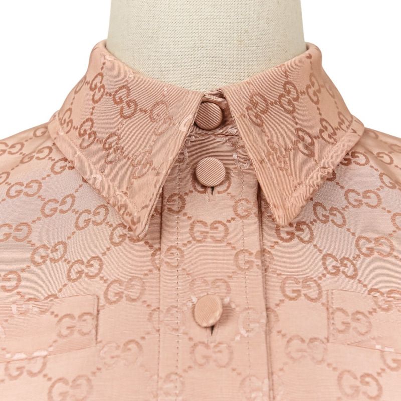 22aw Gucci GG Pattern Jumpsuit All-in-One 691496 Size 36 Pink Ladies Used