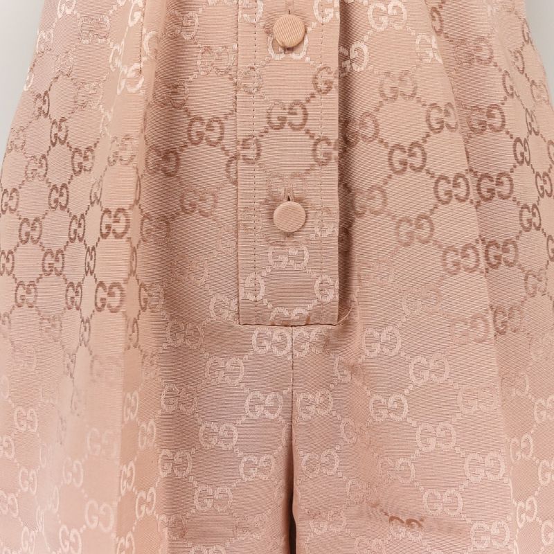 22aw Gucci GG Pattern Jumpsuit All-in-One 691496 Size 36 Pink Ladies Used