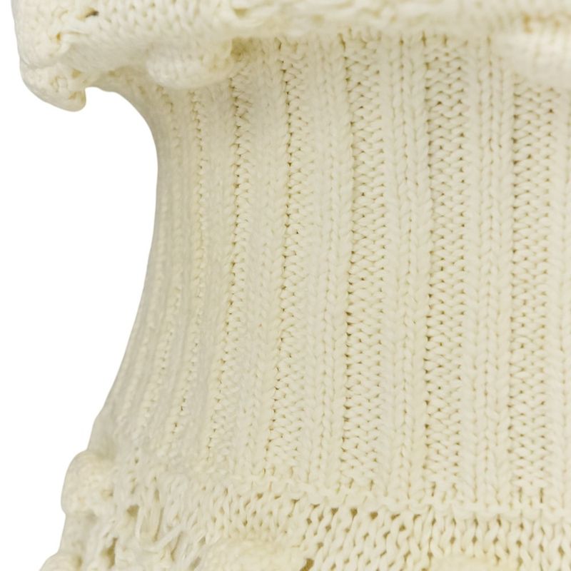 Good Chanel Coco Mark Crochet Knit Dress with Petticoat P56168k07331 Size 34