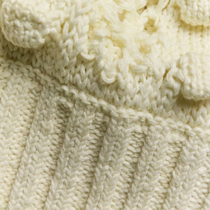 Good Chanel Coco Mark Crochet Knit Dress with Petticoat P56168k07331 Size 34