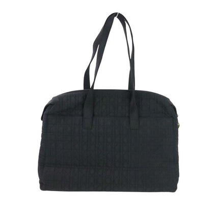 Good Christian Dior Lady Dior Cannage Quilted Boston Bag Tote Bag Black Ladies