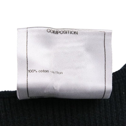 Chanel Ribbed Knit Sleeveless Dress P51180k06566 Size 34 Black Ladies Used