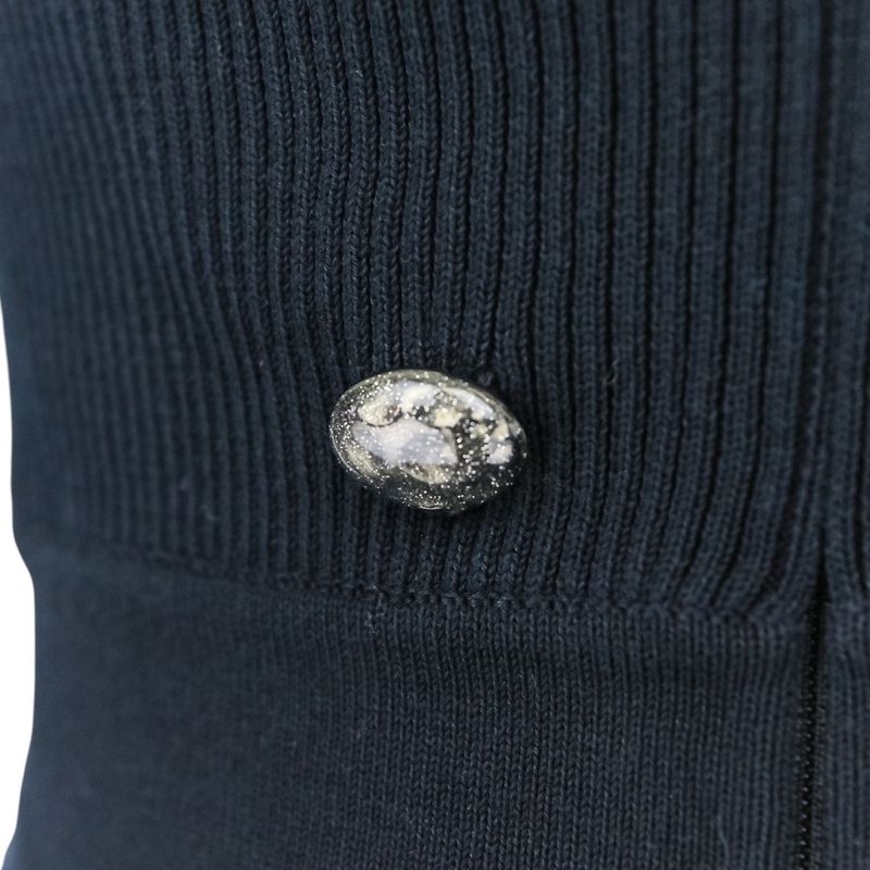 Chanel Ribbed Knit Sleeveless Dress P51180k06566 Size 34 Black Ladies Used