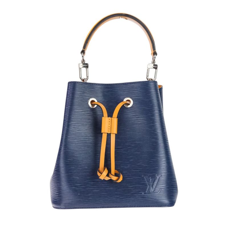 Good Louis Vuitton Epi Neonoe BB 2way Handbag Shoulder Bag M53610 Navy Orange