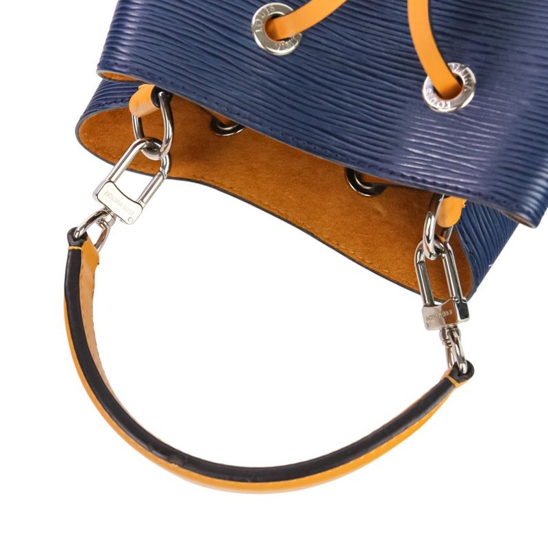 Good Louis Vuitton Epi Neonoe BB 2way Handbag Shoulder Bag M53610 Navy Orange