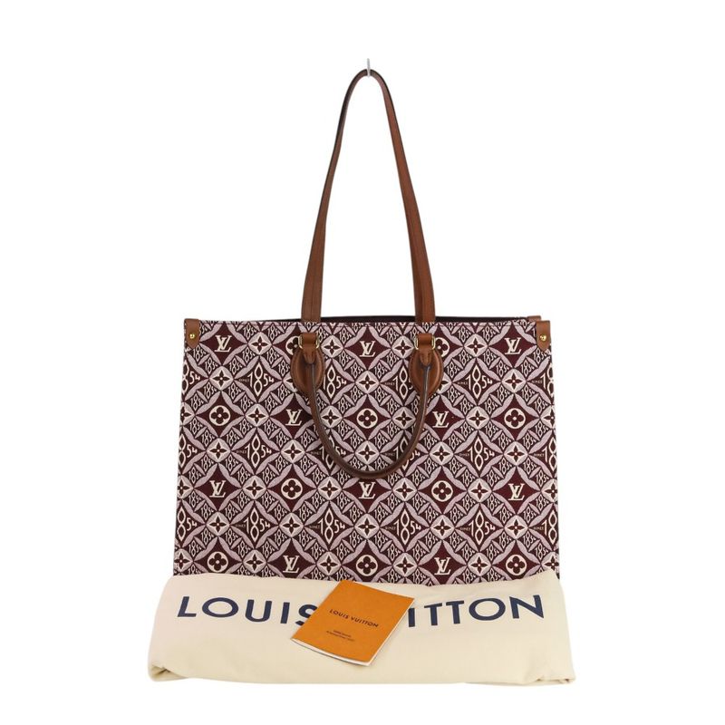 Louis Vuitton on the Go GM Monogram Jacquard 2way Tote Bag Shoulder Bag M57185