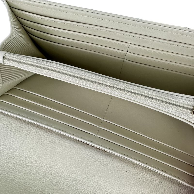 Chanel Boy Chanel Matelasse Caviar Skin Leather Long Wallet Long Wallet A80286