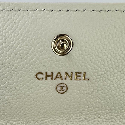 Chanel Boy Chanel Matelasse Caviar Skin Leather Long Wallet Long Wallet A80286